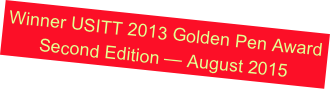 Winner USITT 2013 Golden Pen Award Second Edition - August 2015